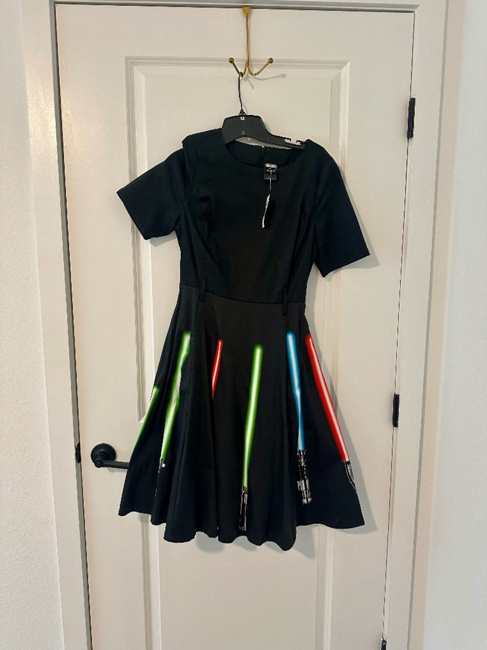 NWT Star Wars Her Universe Lightsaber Retro Dress Small Black Disney $74.90